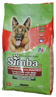 Сухой корм для собак Simba, все породы, говядина, 4кг