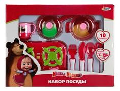Набор посуды Играем Вместе маша и медведь пластик. в русс. кор.