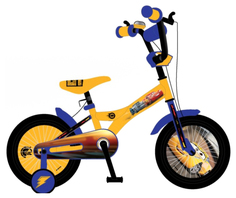 Велосипед двухколесный Disney Тачки Желто-Синий ВН18088