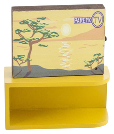 Интерактивная мебель для Барби - Телевизор с тумбой (свет, звук) PAREMO PDA417-07