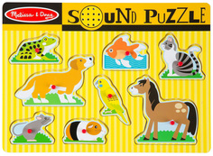 Пазл Melissa and Doug Пазл со звуком Домашние животные