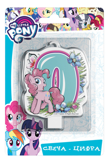 Свеча-цифра MY LITTLE PONY № 0 33016 Росмэн