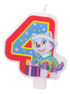 Свеча-цифра Paw Patrol № 4 31356