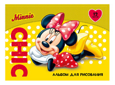 Альбом для рис, 12 л, disney минни Росмэн