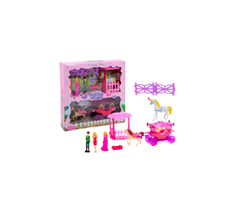 Игровой набор "Карета с лошадкой и куклой" Shantou