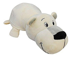 Мягкая игрушка 1 TOY Вывернушка плюшевая белый Медведь Хаски 12 см
