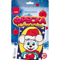 Фреска. Картина из песка Lori "Новогодний мышонок"