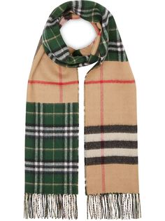 Burberry шарф в контрастную клетку