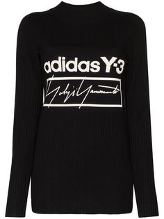 Y-3 трикотажный джемпер с логотипом