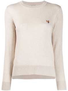 Maison Kitsuné джемпер кроя слим с круглым вырезом