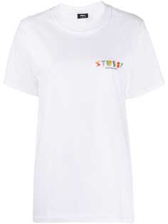 Stussy футболка с принтом