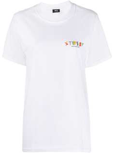 Stussy футболка с принтом