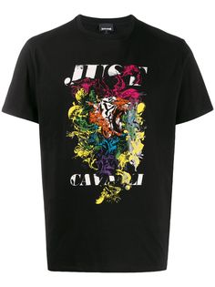 Just Cavalli футболка с абстрактным принтом