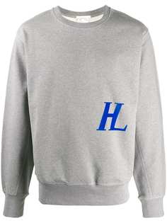 Helmut Lang толстовка с круглым вырезом и монограммой
