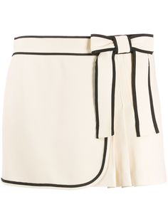 Red Valentino шорты со складками и контрастной отделкой