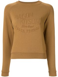 Maison Kitsuné толстовка с вышитым логотипом