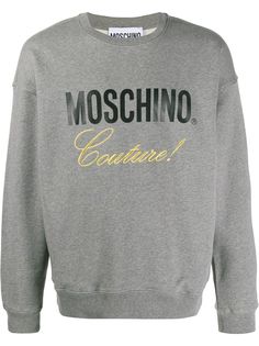 Moschino толстовка с вышитым логотипом