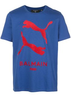 Puma футболка с принтом из коллаборации с Balmain