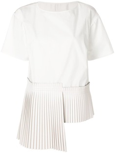 Mm6 Maison Margiela плиссированная футболка