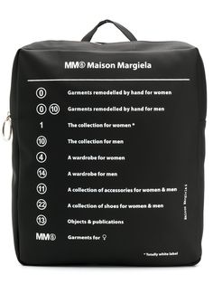 Mm6 Maison Margiela клатч с графичным принтом