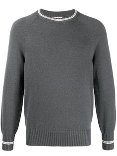 Brunello Cucinelli джемпер с контрастной отделкой
