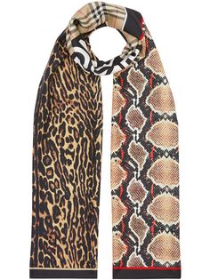 Burberry шарф с принтом