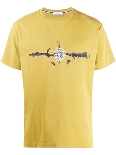 Stone Island футболка с принтом