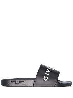 Givenchy шлепанцы с логотипом