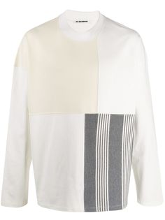 Jil Sander толстовка в технике пэчворк
