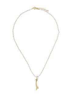 Hermina Athens колье Molten Coral с жемчугом