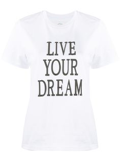 Alberta Ferretti футболка с принтом Live Your Dream