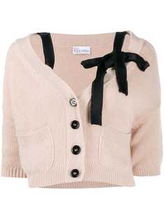 Red Valentino укороченный кардиган с бантом