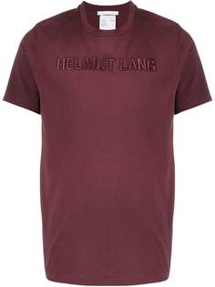 Helmut Lang футболка с вышитым логотипом