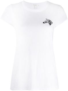 Rag & Bone футболка с зебровым принтом