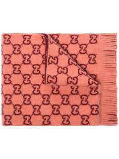 Gucci жаккардовый шарф с логотипом GG