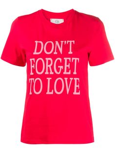 Alberta Ferretti slogan print T-shirt