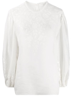 Zimmermann блузка Zinnia с аппликацией