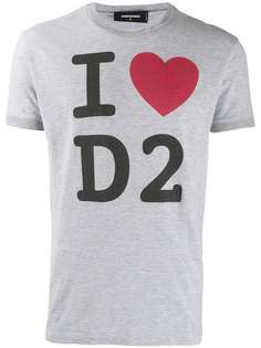 Dsquared2 футболка с принтом I Love D2