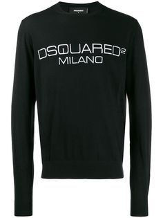 Dsquared2 джемпер Milano вязки интарсия с логотипом