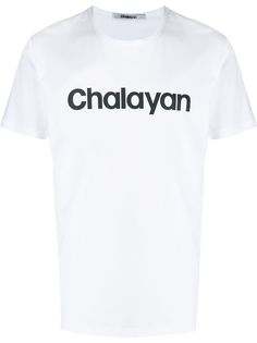 Chalayan футболка с логотипом