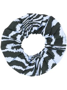 GANNI tiger print scrunchie