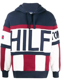Tommy Jeans mixed stripe relaxed-fit hoodie