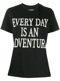 Alberta Ferretti футболка с принтом Every Day Is An Adventure