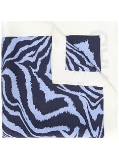 GANNI tiger print scarf