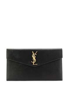 Saint Laurent клатч среднего размера с декором Monogram