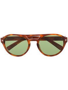Ermenegildo Zegna солнцезащитные очки в оправе черепаховой расцветки