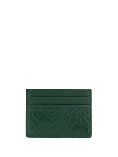 Burberry embossed logo card holder