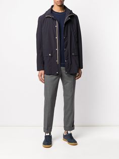 Brunello Cucinelli футболка с контрастной строчкой