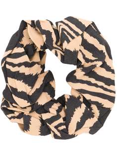 GANNI tiger print scrunchie