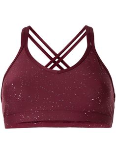 Beyond Yoga Double Back Alloy Speckled Bra